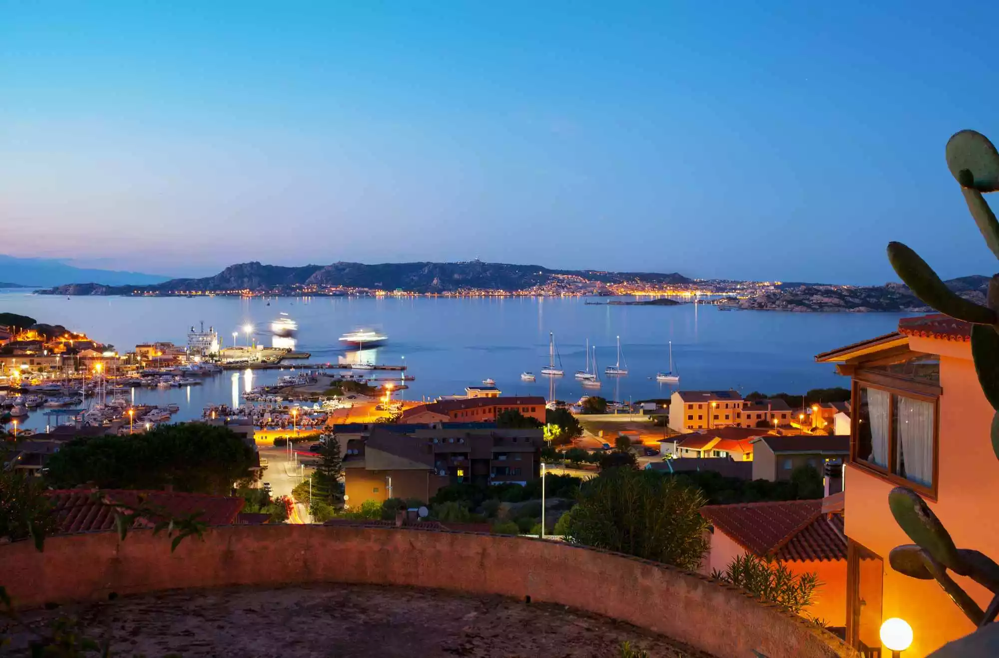 palau centro al tramonto
