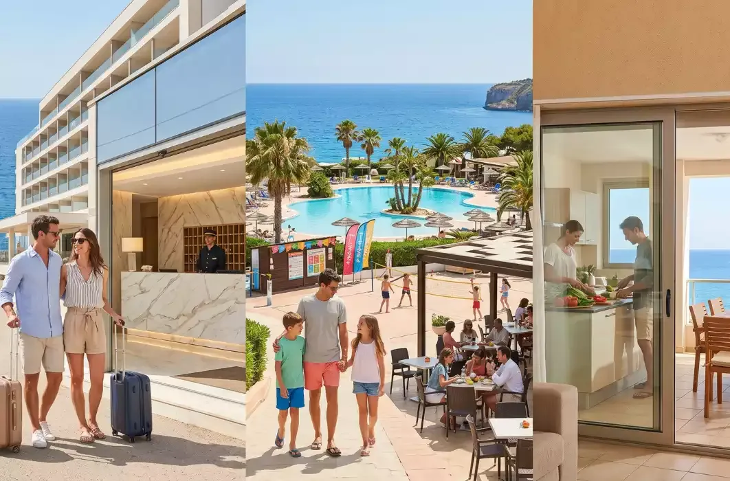 Confronto tra hotel villaggio turistico e formula residence