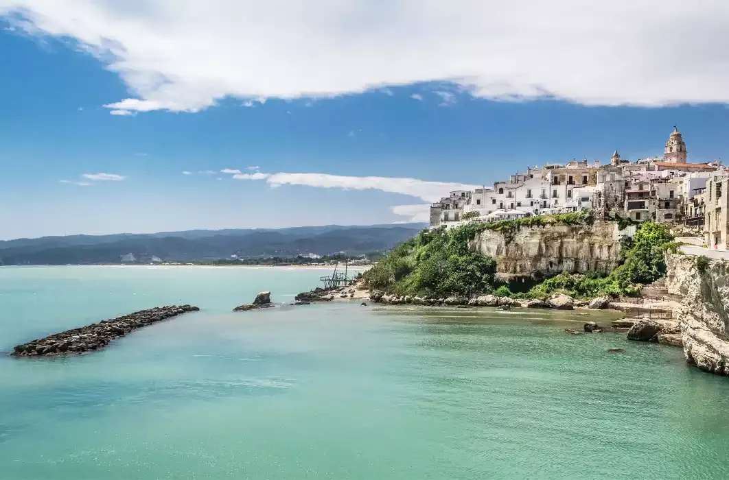 Panorama di Vieste nel Gargano
