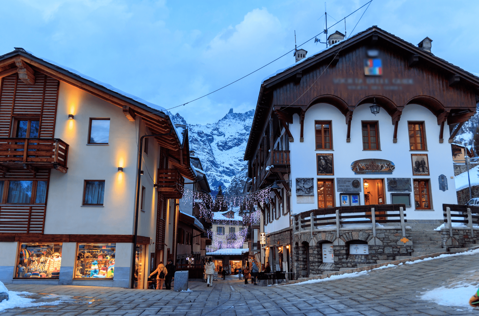 Courmayeur a gennaio