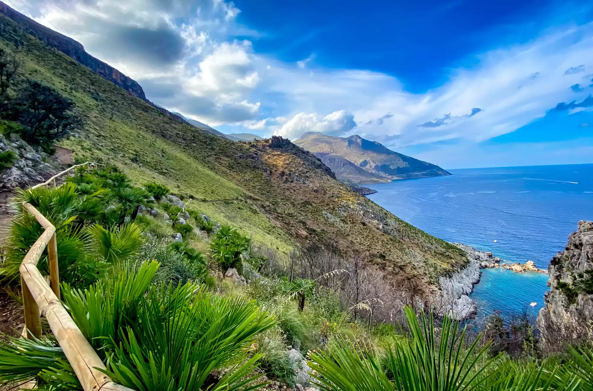 Vista panoramica della Riserva Naturale dello Zingaro in Sicilia