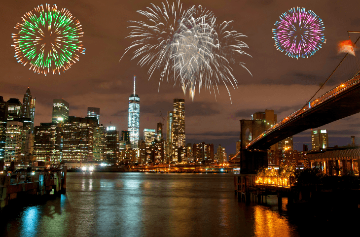 Fuochi d'artificio a New York