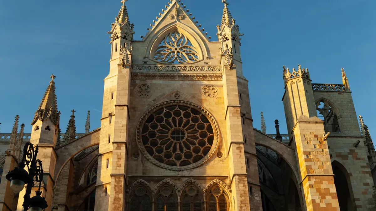 Cattedrale di León nel nord della Spagna