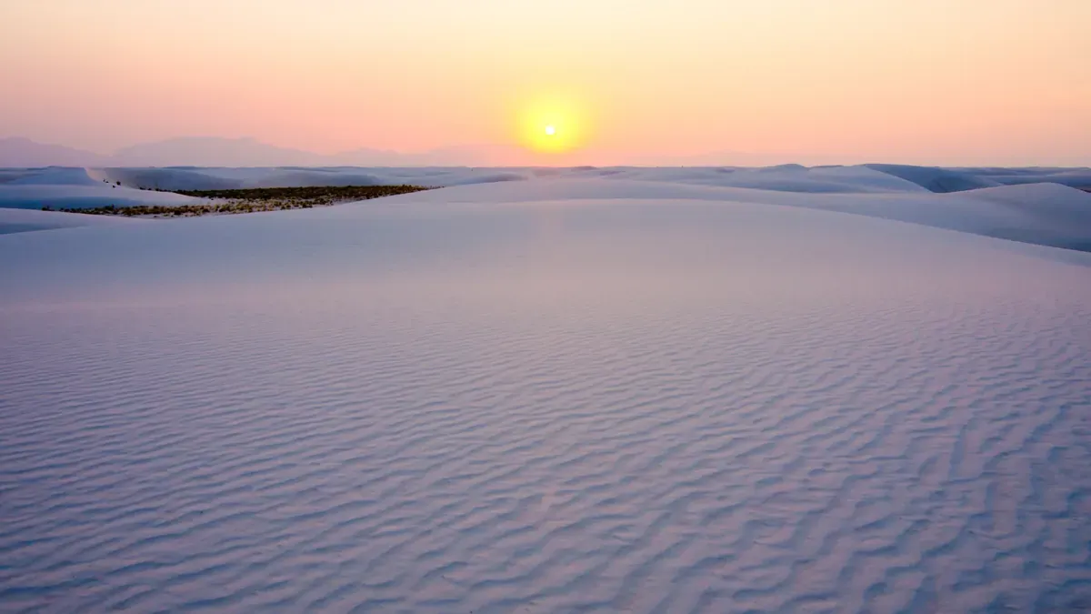 Dune bianche di White Sands National Park in New Mexico
