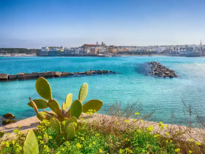 Spiaggia della Puglia con mare limpido