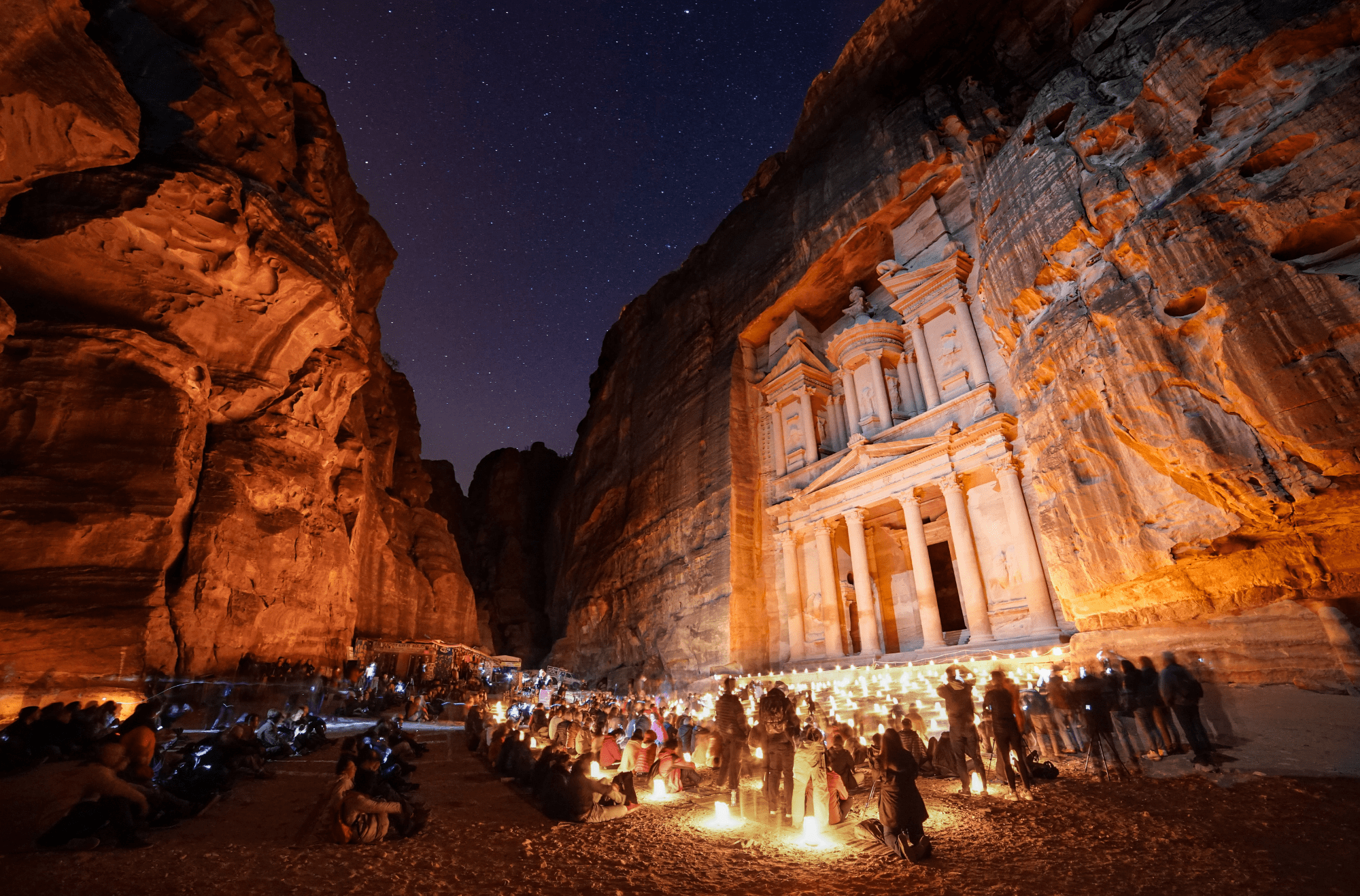 Petra by night