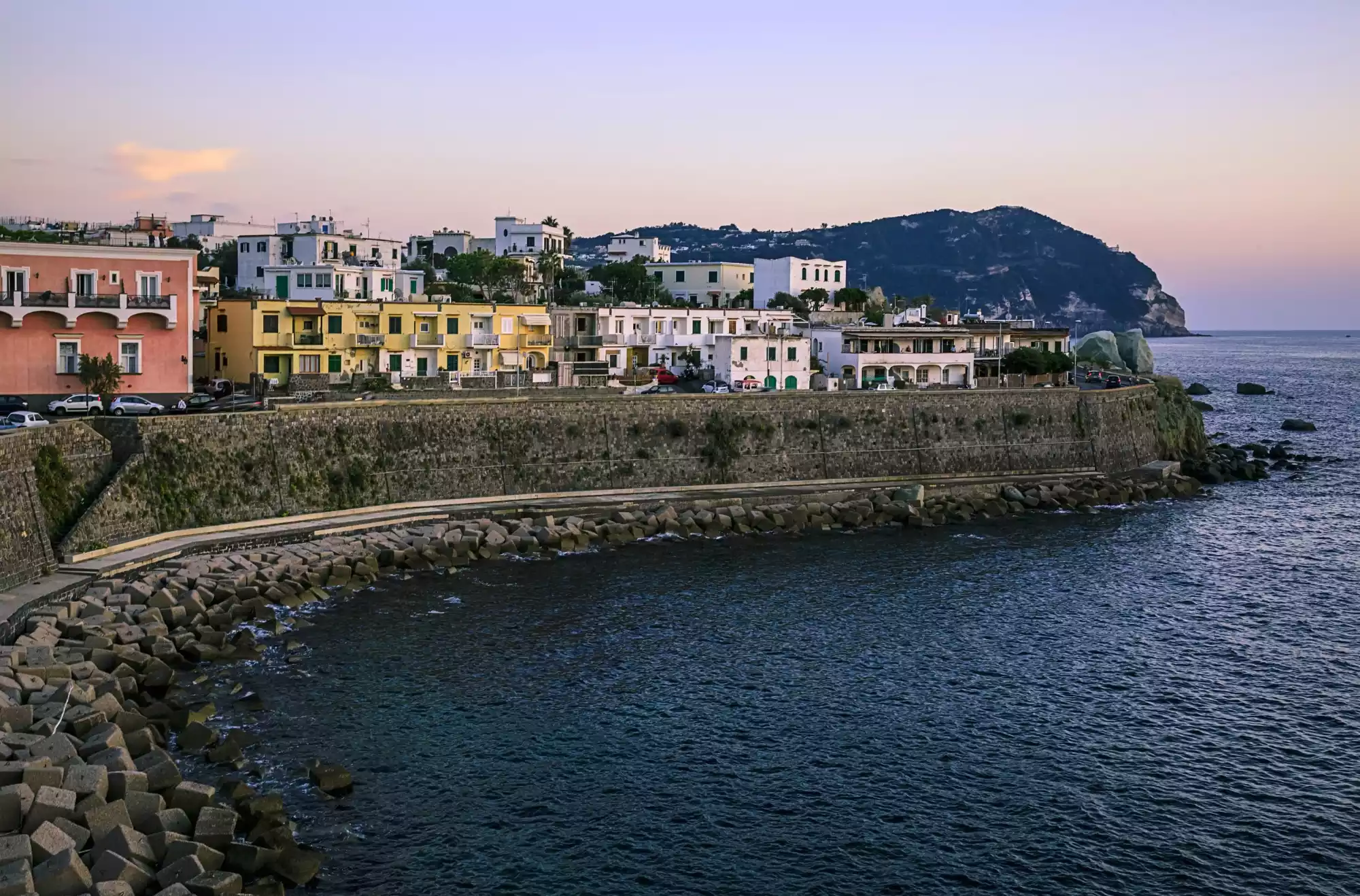 Vista sulla spiaggia di Forio d'Ischia